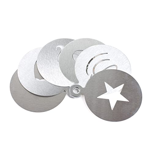 STOBAZA Latte Art Coffee Stencil Set Art Stencils for Decorating Cakes Cupcakes