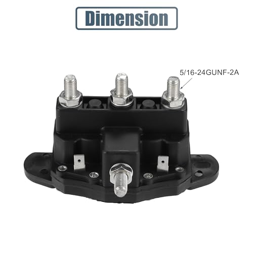 Uxcell A23090600UX0725 Relay Winch Motor Reversing Solenoid Switch Intermittent Duty 12V 6 Terminal Reverse Polarity Dc Contactor thumb #2