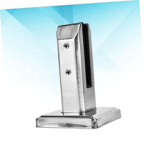 Pince à verre sans perforation en inox avec couvercle de finition