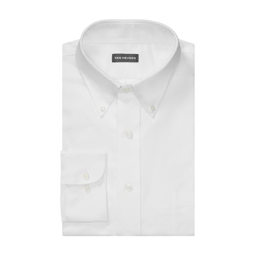 Van Heusen Men's Dress Shirt Regular Fit Oxford Solid3