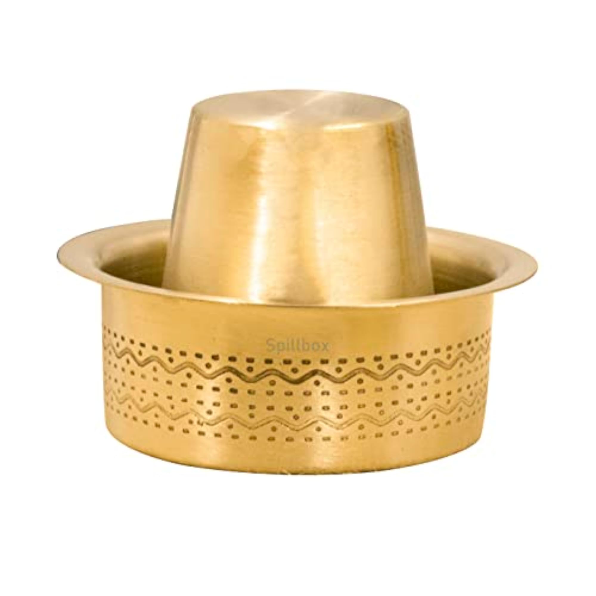 Kumbakonam Engraved Coffee Dabara Set, 6 pcs