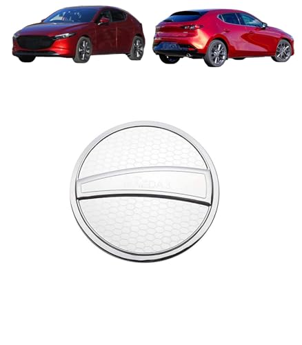 Techlexa マツダ3 For Fastback/Sedan 専用 外装 給油口カバー フューエルリッドカバー 給油口ガーニッシュ 外装パーツ タンクカバー ガソリン フューエルリッドガーニッシュ マツダ3 セダンに対応 BP系/ファストバックに対応