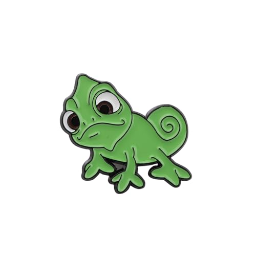 Pascaal Pin Chameleon Lover Brooch Jewelry Cartoon Tangleeed Movie Fan Gift
