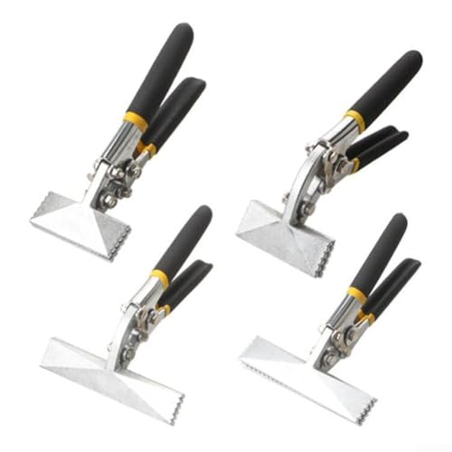 Pinze per piegare lamiera, con ganascia larga, dritta, con impugnatura antiscivolo, in acciaio al cromo vanadio, per un facile trasporto e una lunga durata (B)