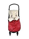 👍 Medidas: 90 x 44 cm Danielstore- Saco Silla Paseo Universal Polar OFERTA (Rojo)