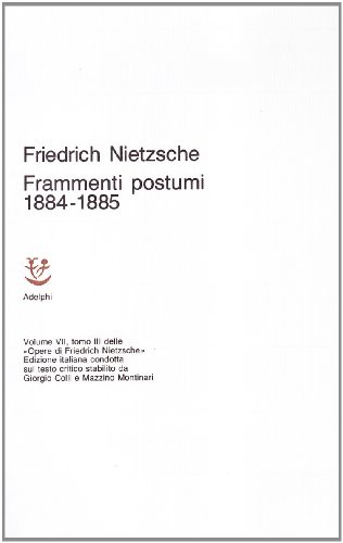 Portada de Opere Complete. Vol. 7/3: Frammenti Postumi