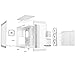 be quiet! Light Base 900 FX White PC case | Fully Windowed Front and Side | Dual Chamber | ARGB | 4 Light Wings 140mm PWM Fans | Inverted and Horizontal Layout | E-ATX Motherboard Compatible | BGW72