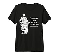 The Latin saying "Summae Opes Inopia Cupiditatum" means "he who is poor in desires has the greatest wealth". It comes from the philosopher Seneca. This design features an image of Lucius Annaeus Seneca and Latin wisdom. This premium t-shirt is made o...