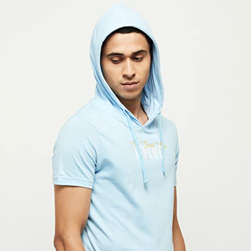 Image of Max Men Printed Hooded T-Shirt