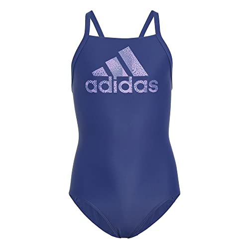 ADIDAS Big Logo Suit Swimsuit, Azuvic/Fusvio, 5-6 Years Girl'S