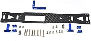 Carbon Fiber + Aluminum Sub Chassis For Tamiya 1/10 4WD TA08 PRO 58693-27Pc Set Blue