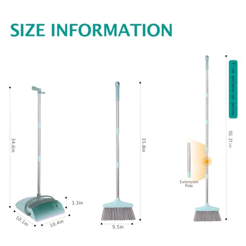 Xxxflower US-SG-GREEN-SB-GD Broom And Dustpan Set thumb #1