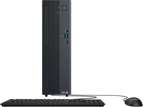 Image of ASUS V500SVC-I3 Slim Desktop Computer, Intel Core i3-1315U, 16GB DDR5 RAM, 1TB PCIe 4.0 NVMe SSD, Wi-Fi 6, Windows 11 Home, Keyboard and Mouse, Dark Gray