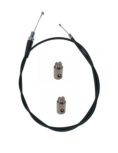 YAMAKATO Stainless 50 Inch Mini Bike Throttle Cable for Predator 212 CT200U Baja MB165 196cc MB200 200 cc Heat Warrior MOTOVOX MBX10 MBX11 GX160 GX200 Pit Dirt Bike Parts