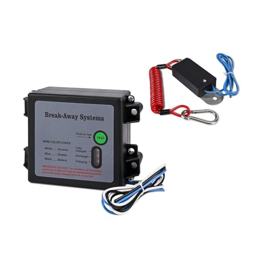 Ywmsfl Easy Install Electric Trailer Brake Breakaway Systems Controller 12V with LED Indicators for Vehicle Use