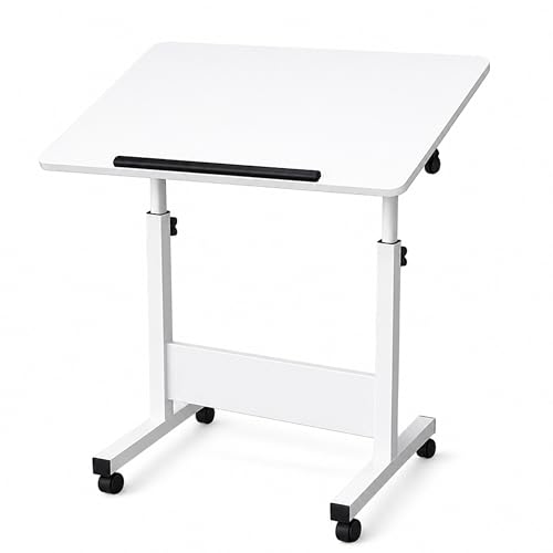 Image of Ant Esports Bravo LT500 Height Adjustable Standing Desk with Wheels, Mobile Walking Pad & Treadmill Desk, Tiltable Laptop Workstation, Sit Stand Computer Table for Home Office, Study & WFH, 60 x 40 cm