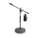 Gravity MS 2222 B Short Microphone Stand with Round Base and 2-Point Adjustment Telescoping Boom (GMS2222B)