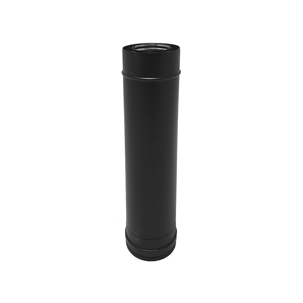 TDI Conduit concentrique en acier inoxydable polycombustible Noir longueur 50 cm Ø80-​125 - à l'unité