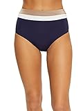 ESPRIT Dreifarbige Bikinihose mit hohem Bund