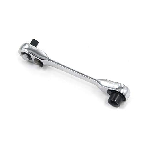 Geesatis 1/4 Inch Mini Double Headed Ratchet Wrench 72 Tooth Drive Socket And Screwdriver Bit Ratchet Set Rotator 5 Degrees Quick Install Release Ratchet Accessories Tool #TOP3