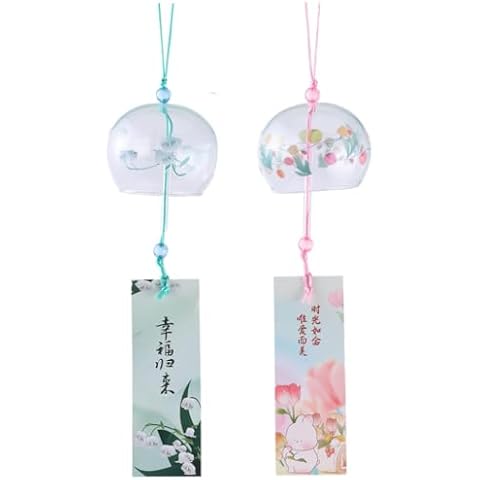 Falytemow Handmade Glass Wind Chimes Cover