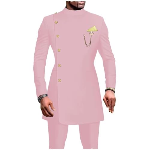 Suits for Men 2 Piece Slim Fit Single Breasted Groomsman Suit for Men Formal Business Party Blazer