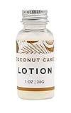 NATURE'S APOTHECARY Coconut Cake Lotion | Travel 1oz. | Silky, Nourishing, & Hydrating | Hypoallergenic, All-Natural, Plant-Derived, Made in USA