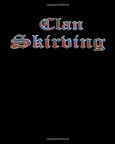 Skirving Scottish Clan Tartan Namesake Notebook