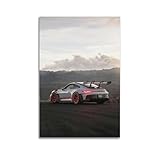 WARL Sportwagen-Poster 992 911 GT3 RS Renn-Supersportwagen, 