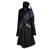 ECMRAD Black Butler Kuroshitsuji Undertaker Uniform Cosplay Costume Halloween Christmas Party Costumes with Decoration (Male, S)