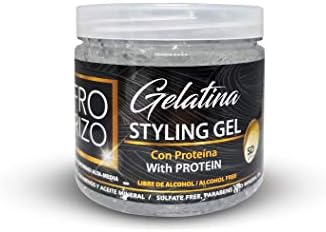 Afro & Rizo Styling Gel With Protein - (16 Oz/453g) - Styling & Moisturizing Gel, Different Proteins, Ideal for Afro, Curls, Wavy and Stressed Hair, Sulfate Free, Parabens And Mineral Oil
