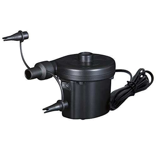 Bestway Air Pump, Corded Electric Mains Inflate/Deflate for Garden Pool & Air Beds. Black, 18 x 9.5 x 18 cm, 0.2 kg