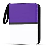 Card Binder 4-Pocket Trading Card Holder Cards Holds up to 440 Cards, Card Games Collection Binder with Sleeves, Gifts for Child purple