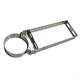 Support tout-en-un en acier inoxydable : comprend un système complet de support de tuyau de cheminée avec collier de serrage et support mural réglable pour une installation immédiate sur une cuisinière à bois, une cheminée ou une chaudière.