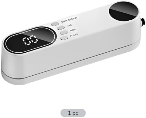 Wireless Vacuum Sealer, Food Vacuum Sealer with 60KPa Suction, 1200mAh Rechargeable Mini Sealing Machine for Dry and Moist Soft Food, Kitchen, Home, Outdoor Camping — view 4