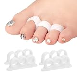 4 x silikonowe żelowe separatory palców hallux valgus ochraniacze na przednią część stopy