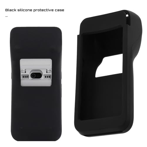 YINETTECH 1 x Silikon-Schutzhülle, wasserdicht und schmutzabweisend, kompatibel mit PAX A920 PRO-Gerät mit Barcode (schwarz)