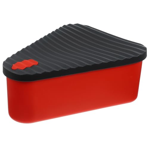 BEBEMOKO Silicone Pizza Storage Box Slice Carrier Reusable Pie Box Easy to Clean for Kitchens Bakeries