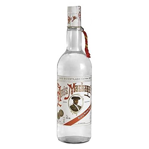 ANÍS MACHAQUITO SECO - CAJA DE 6 BOTELLAS DE 1 LITRO