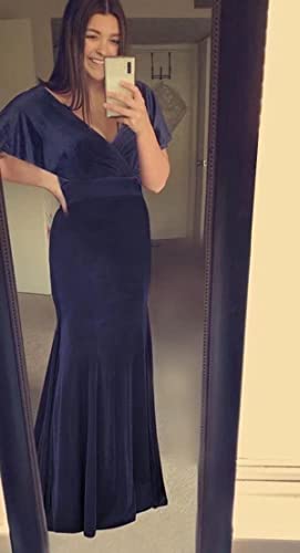 Velvet Bridesmaid Dresses for Women Long Off Shoulder Mermaid Maxi Formal Evening Party Gown4