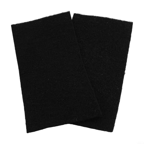 babominimer 2 almohadillas de filtro de carbón activado, 238 x 114 x 5 mm, filtro de aire negro para eliminar olores, compatible con purificadores de aire para el hogar, la oficina y el estudio