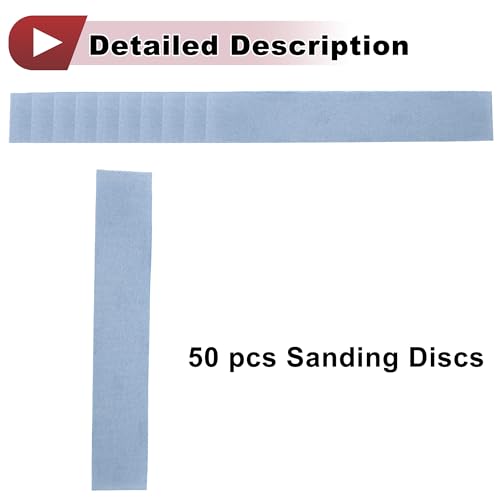 Disques de ponçage à eau en céramique bleue grain 80 avec fixation hook et loop résistante - 6