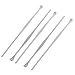 uxcell® 5 Pcs Silver Tone Metal Earpicks Curette Ear Wax Remove Tool