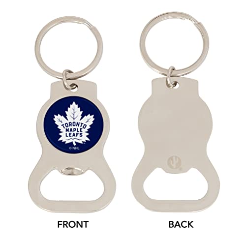 Desert Cactus Toronto Maple Leafs NHL National Hockey League Bottle Opener Keychain Owls Texas Car Keys (Silver Bottle) - Thumbnail 3
