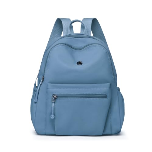 Image of Tanweibago Mini Nylon Women Backpacks,11L Small Ladies backpacks Casual Lightweight Women Shopping Travel Daypack (Z-Skyblue)