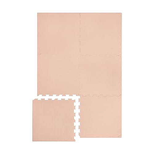 3 Sprouts Foam Puzzle Play Mat With Interlocking Eva Tiles For Toddlers, Babies And Kids In Hazelnut #TOP30