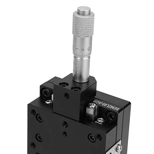 Semzl60-Acr Z Linear Stage, 60X60Mm Z Micrometer Manual Precision Linear Translation Stage Platform Z Axis Linear Stage Cross Roller Guide Xy Axis Rotary Positioning Table #TOP5