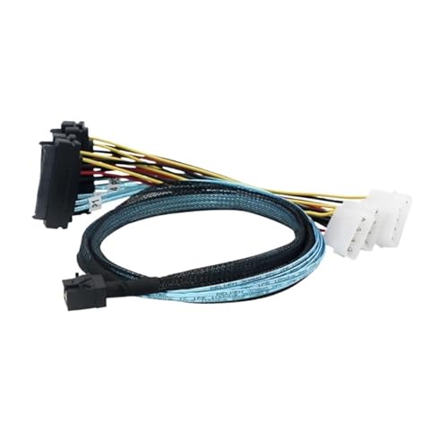 Cable adaptador S-AS SFF-8643 a 4 conectores SFF-8482 de 0.5m