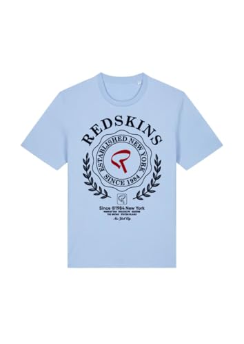 Tee Shirt Redskins Enfant Bleu Ciel 8 Ans Decontracte