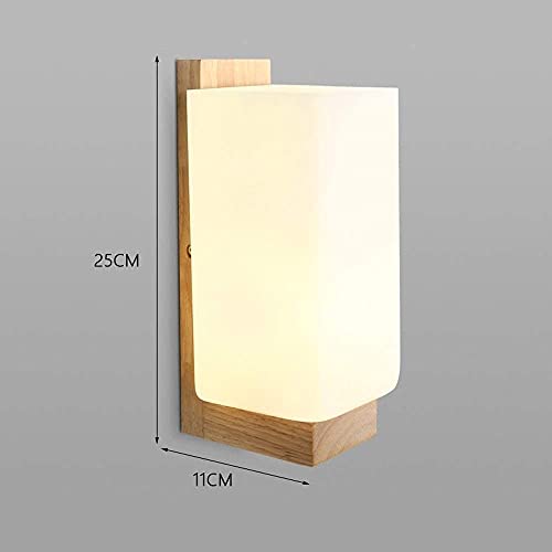 Lámpara de pared de madera para iluminar pasillos oscuros y salones 5